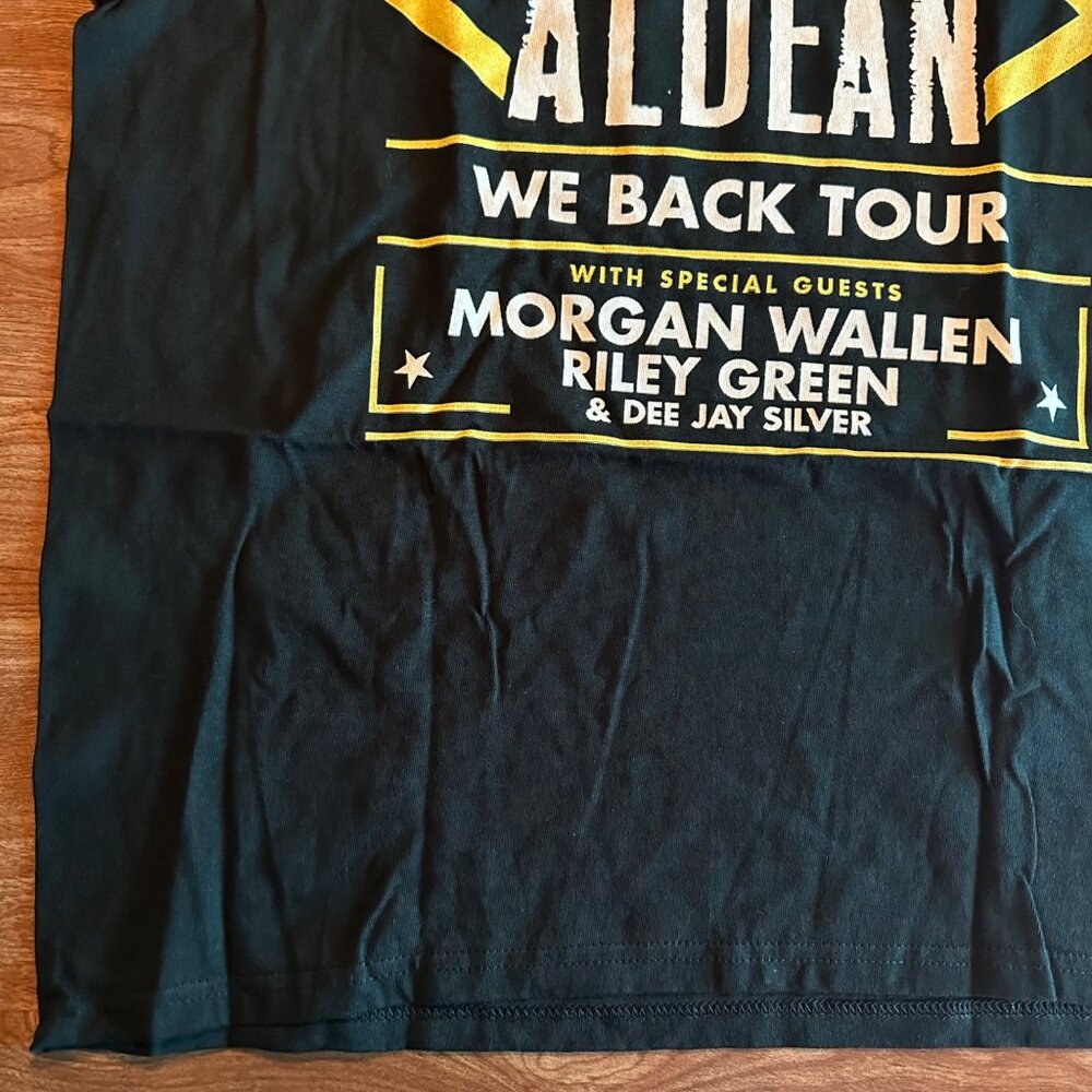 Gildan Jason Aldean Morgan Wallen Riley Green Dee Jay Silver Wee Back Tour Black - Picture 5 of 15